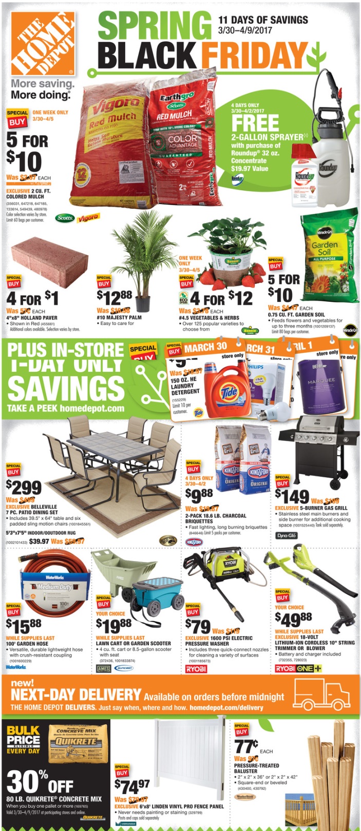 Home Depot Labor Day Sale Ad - Saving the Family Money